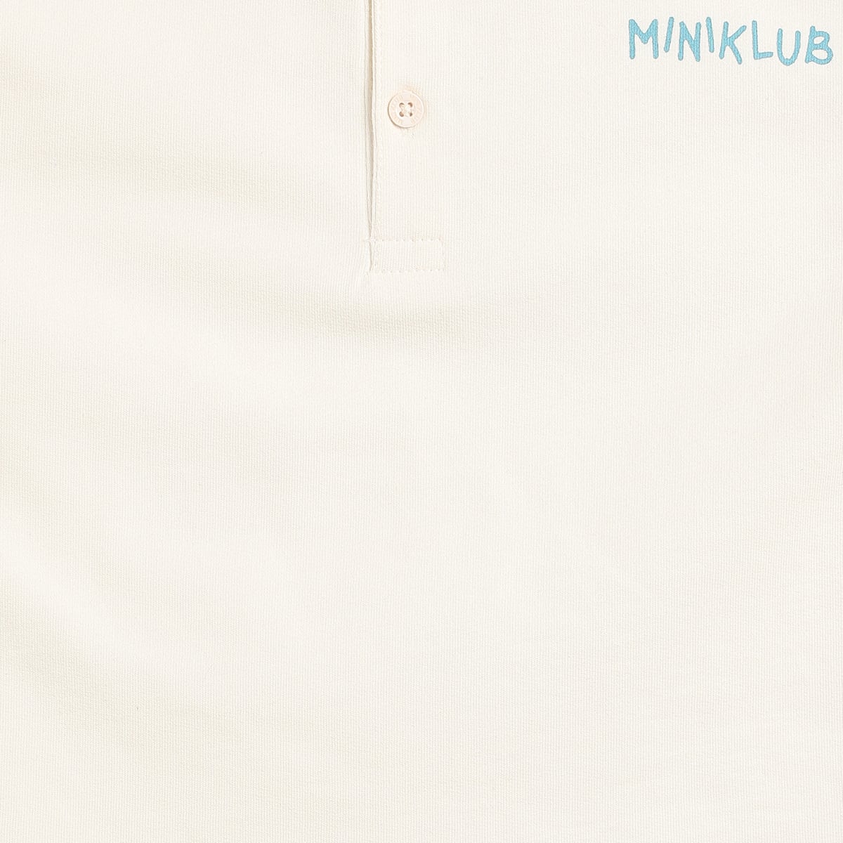 Baby Boys Cream Polo T-Shirt & Blue Striped Shorts Co-Ord Set Regular Fit Casual Outfit Set