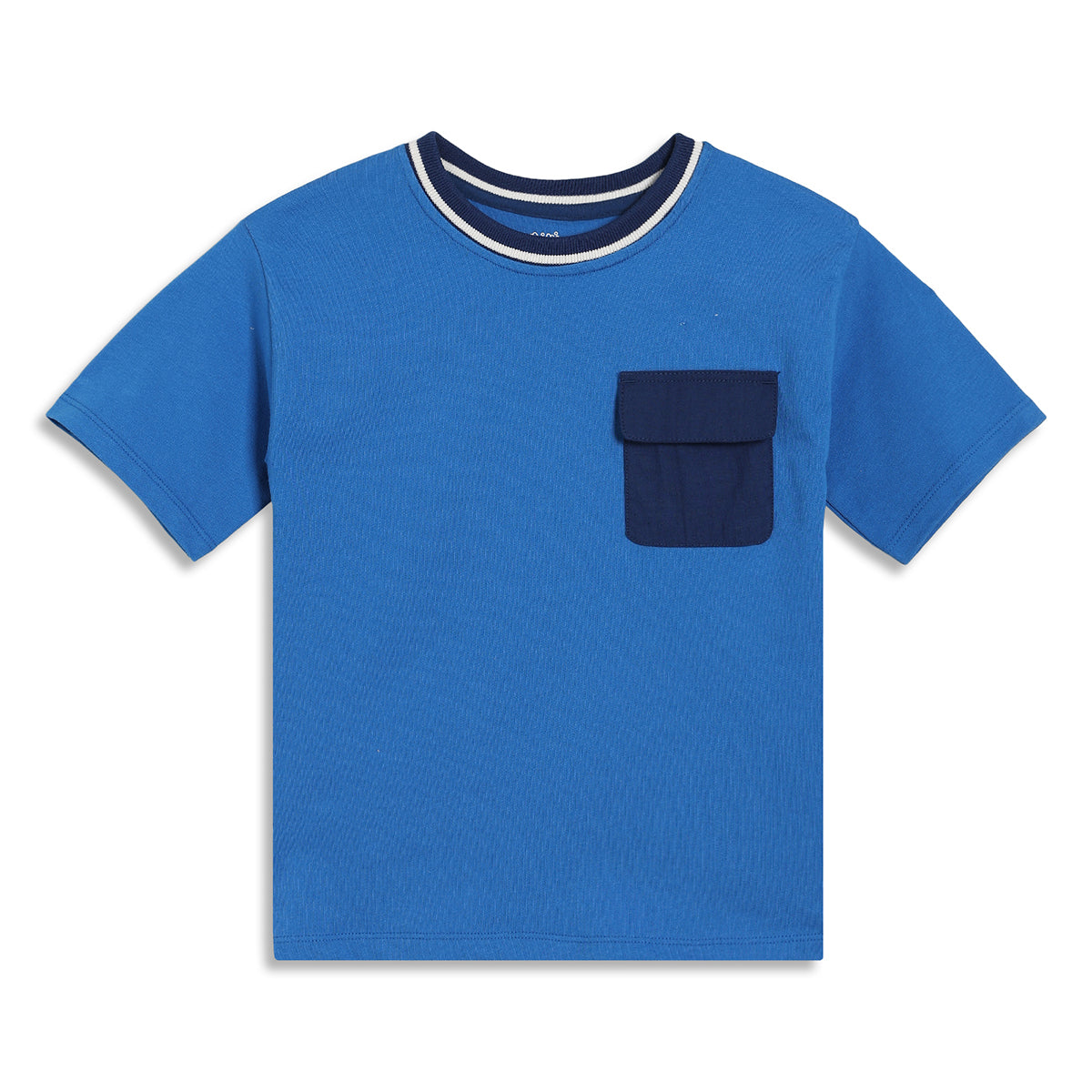 Boys Number Print T-Shirt and Shorts Set, Blue and Navy