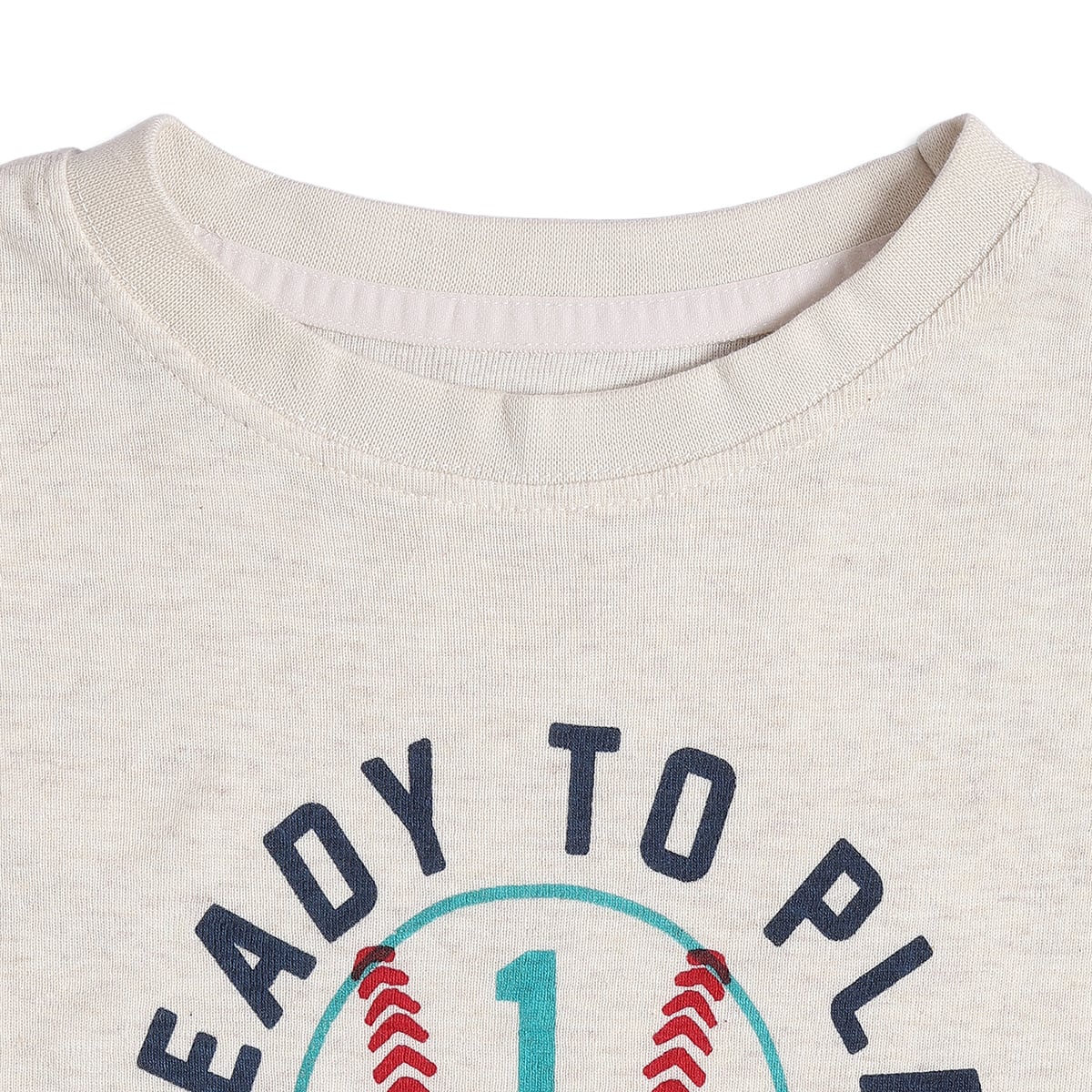 Boys Beige Typography Printed Cotton T-Shirt Regular Fit Casual Kids T-Shirt