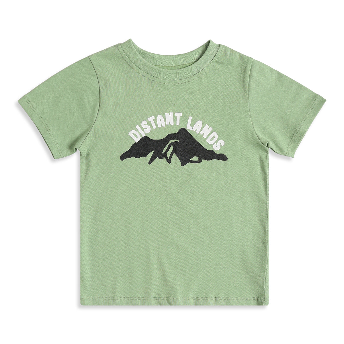 Baby Boys Green Graphic Print T-Shirt Regular Fit Casual Kids T-Shirt