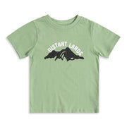 Baby Boys Green Graphic Print T-Shirt Regular Fit Casual Kids T-Shirt