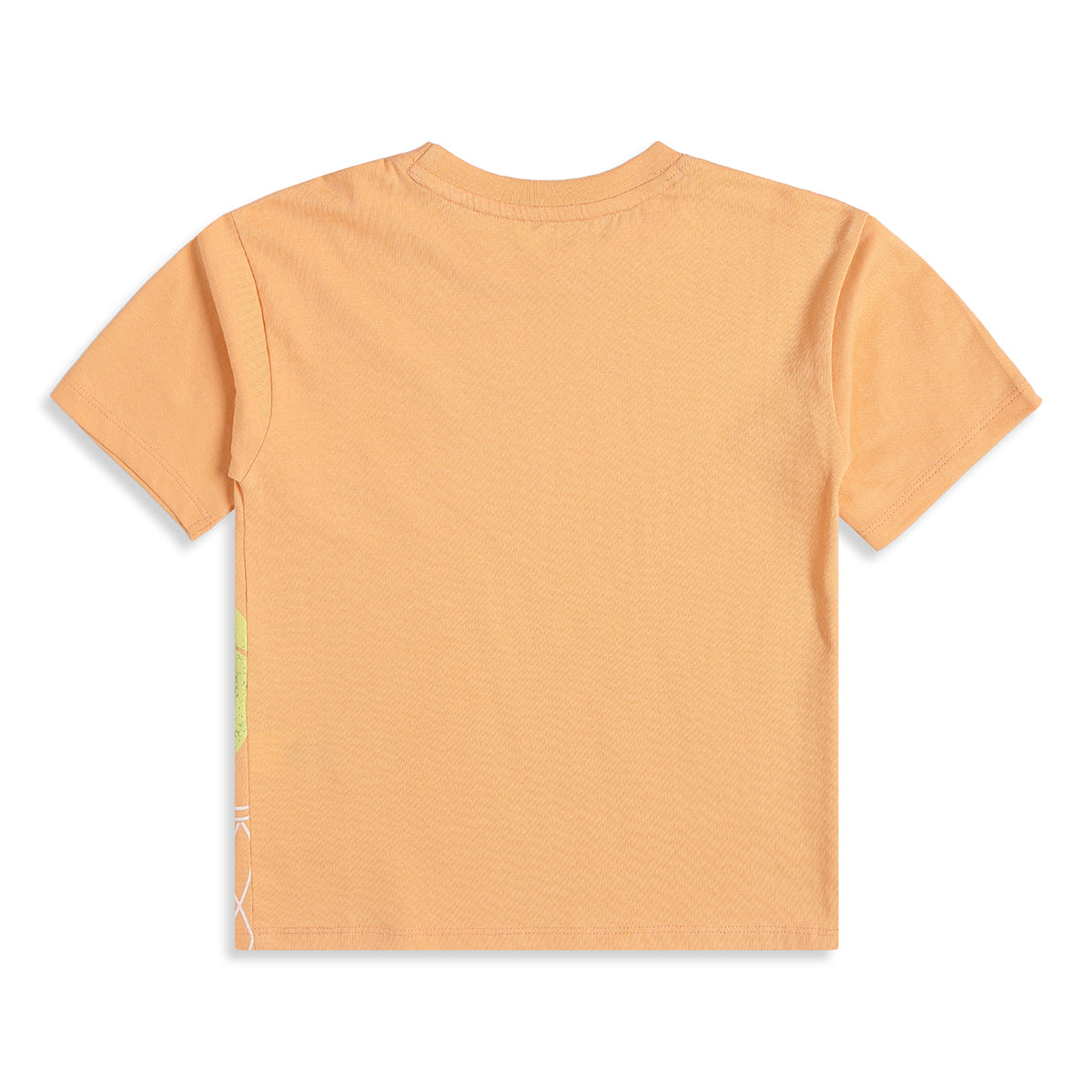 Baby Boys Orange Basketball Graphic Print T-Shirt Regular Fit Casual Kids T-Shirt
