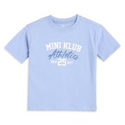 Baby Boys Blue Cotton Printed T-Shirt Regular Fit Casual Wear