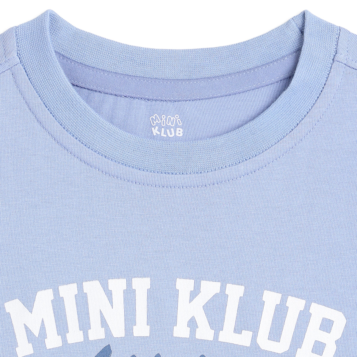 Baby Boys Blue Cotton Printed T-Shirt Regular Fit Casual Wear