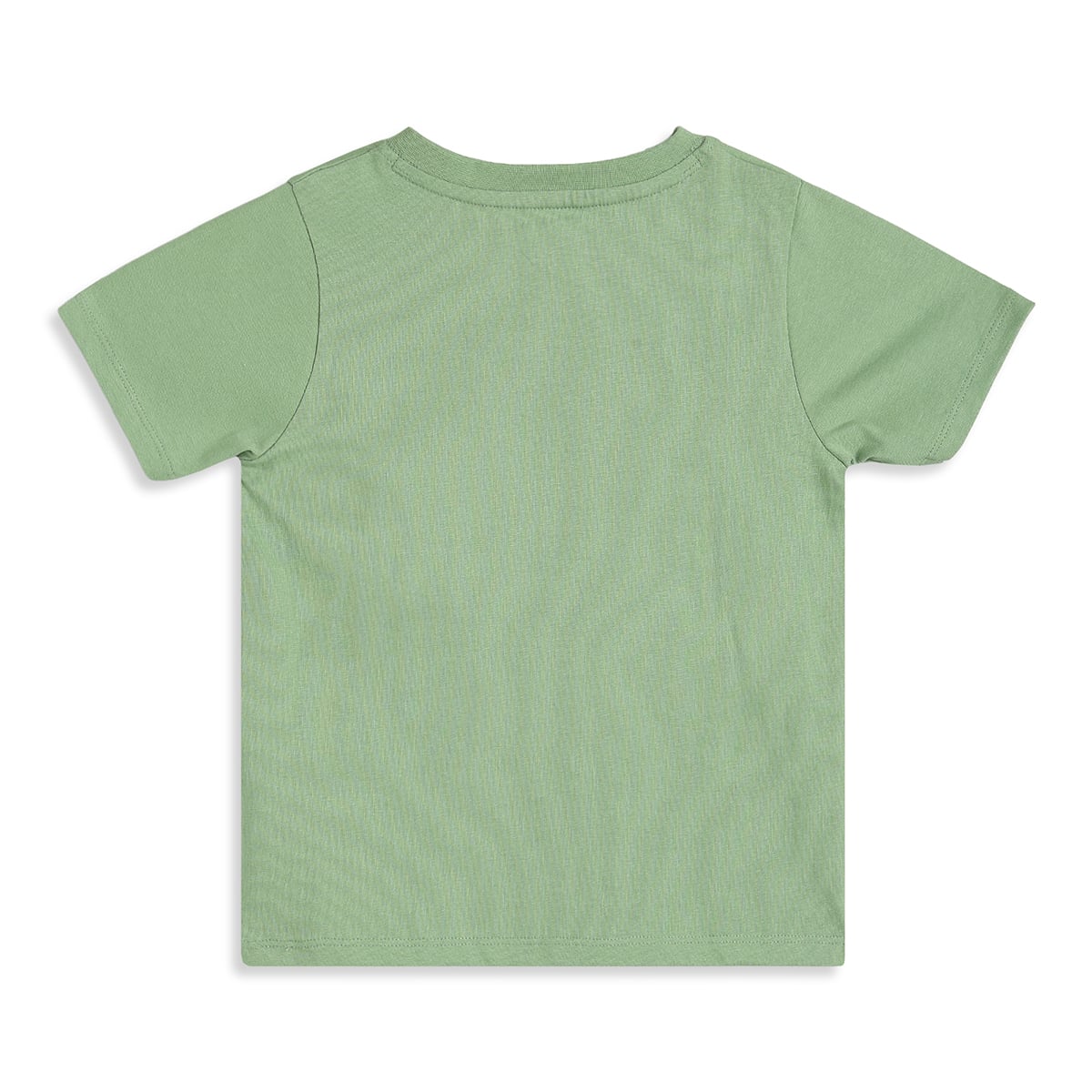 Baby Boys Green Cotton Palm Tree Graphic Print Henley T-Shirt Regular Fit Casual Wear