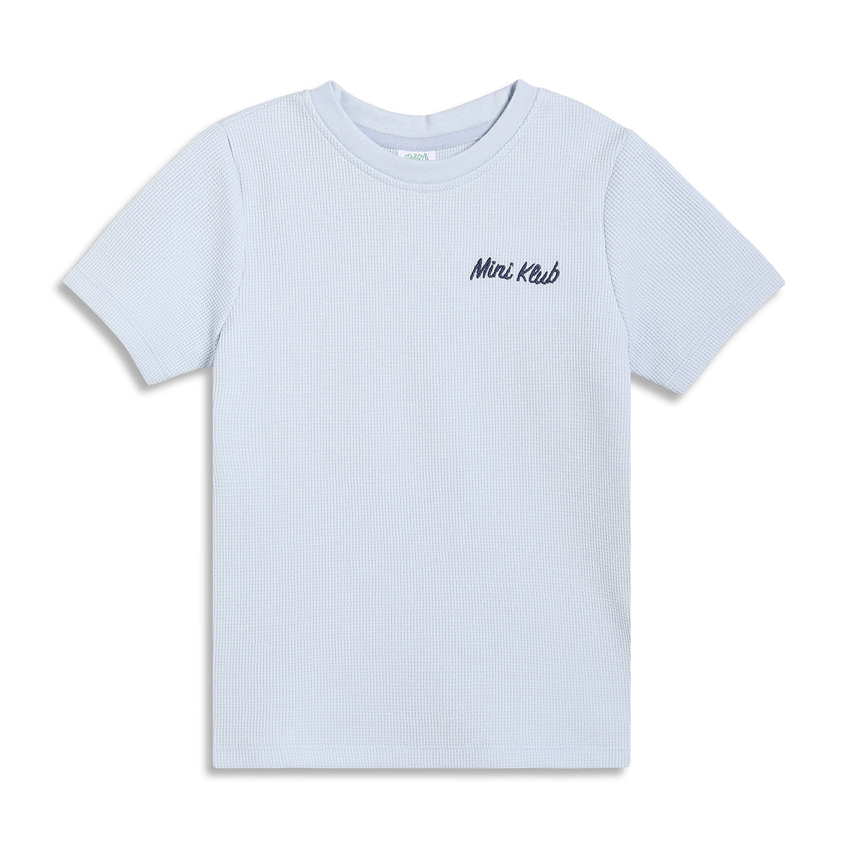 Boys Solid Short Sleeve T-Shirt, Light Blue