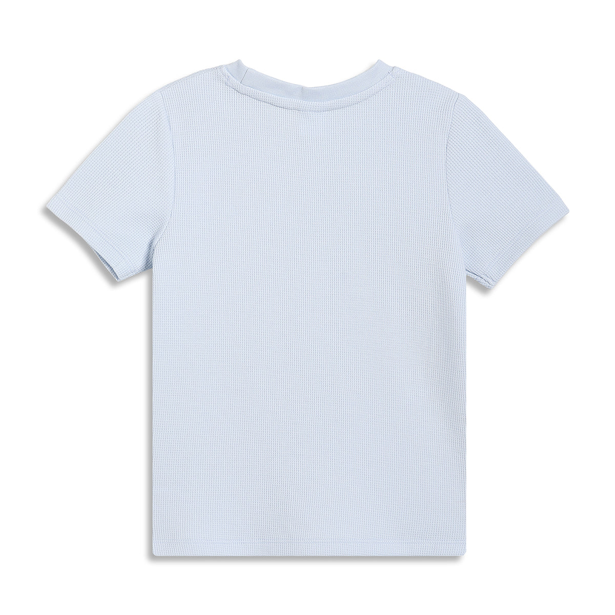 Boys Solid Short Sleeve T-Shirt, Light Blue