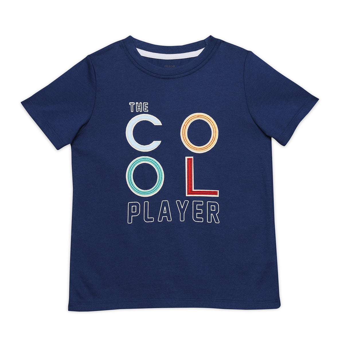 Baby Boys Text Printed T-Shirt, Navy Blue