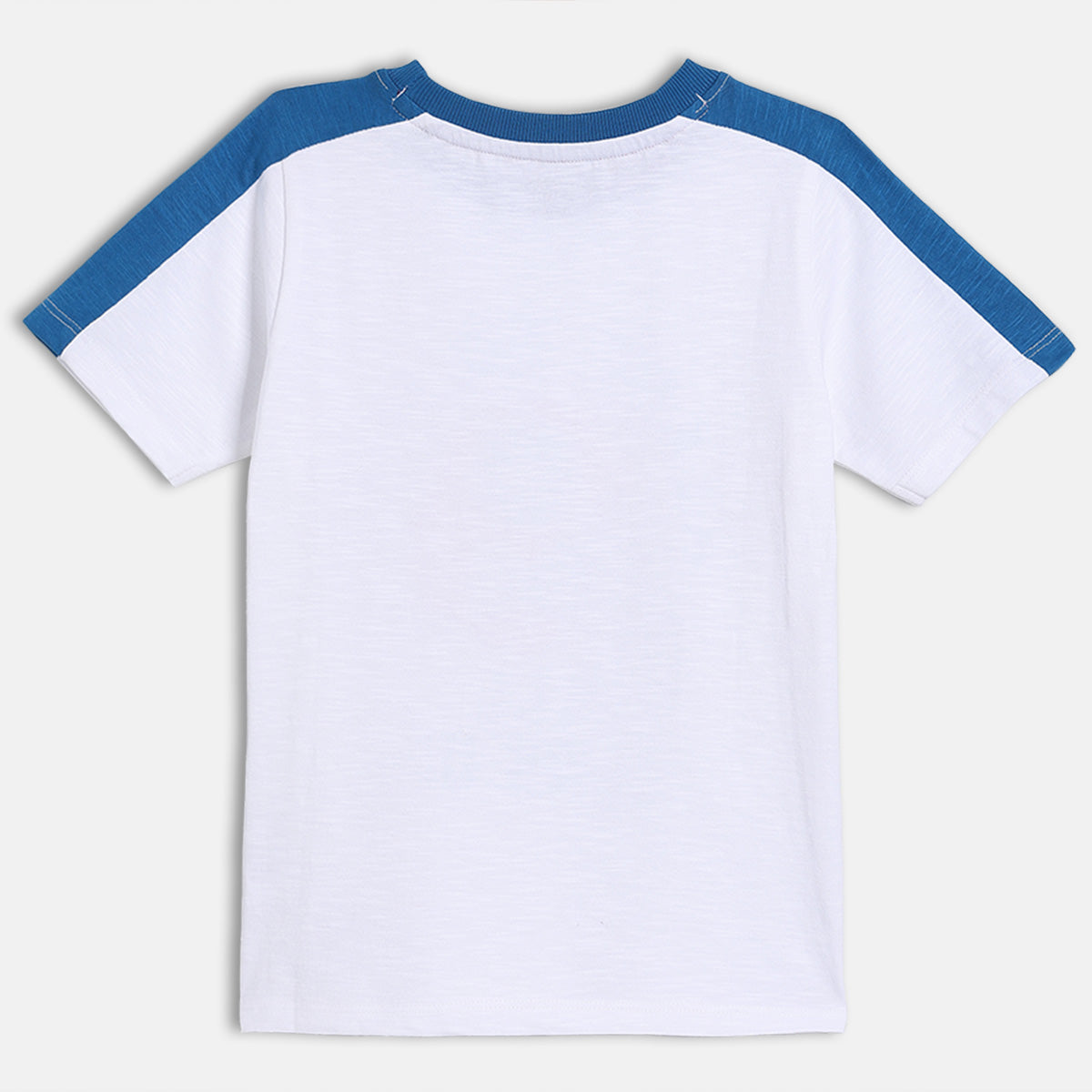 Baby Boys Graphic Print Knit T-Shirt, White & Blue