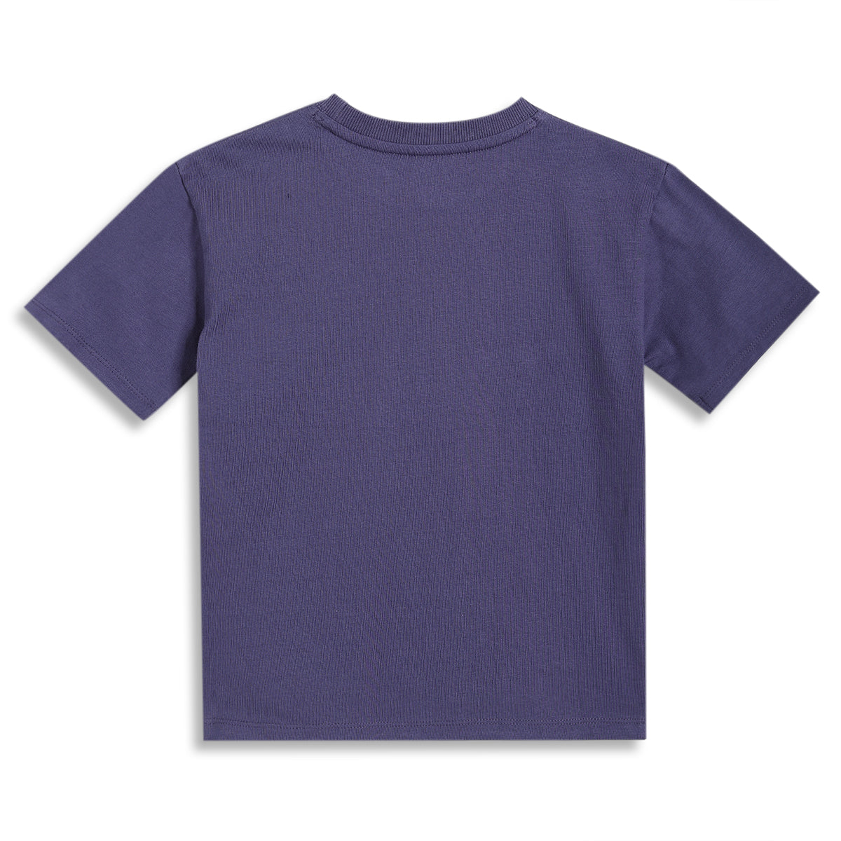 Kids Graphic T-Shirt with Text Print, Purple