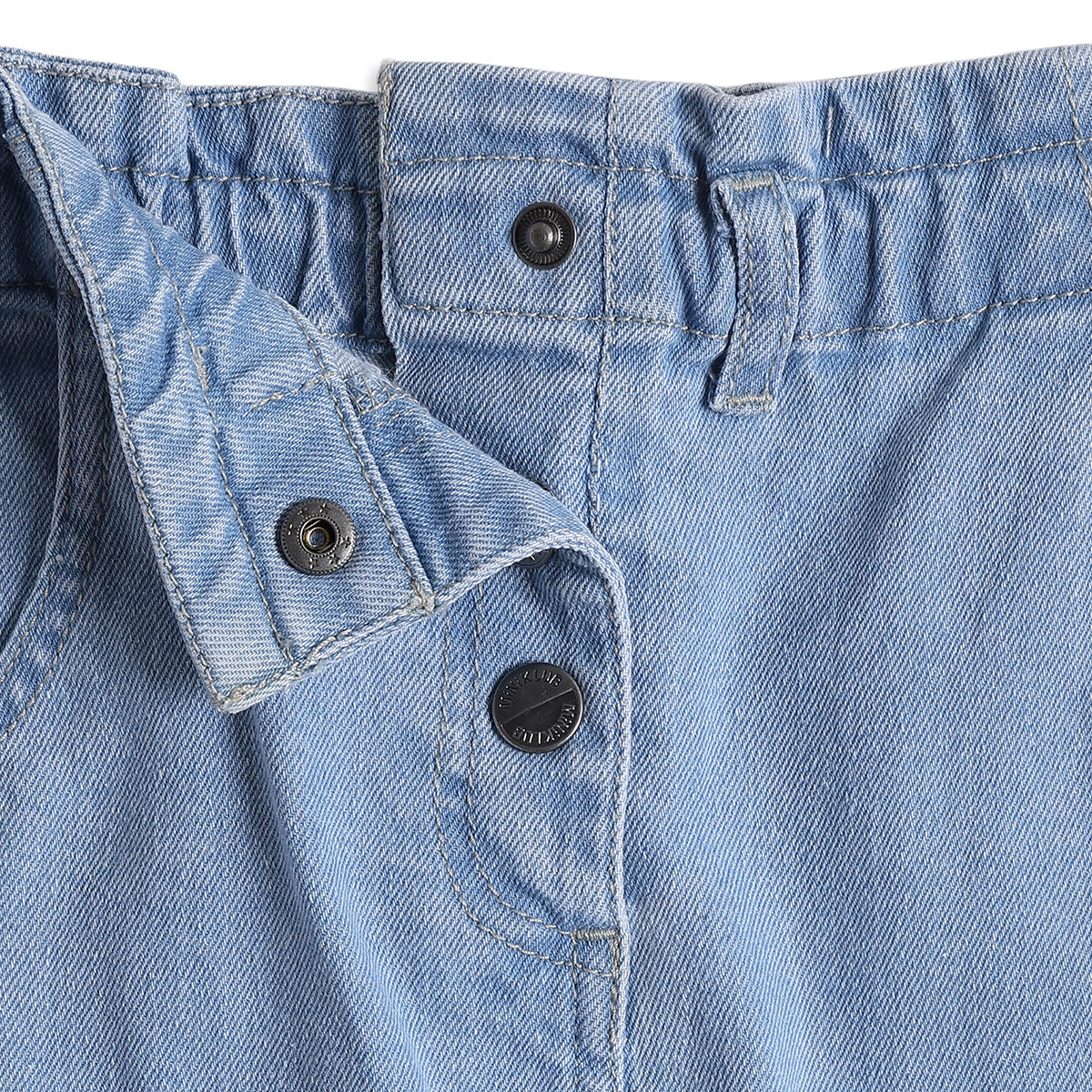 Baby Girls Light Blue Denim Pants Regular Fit Casual Kids Pants