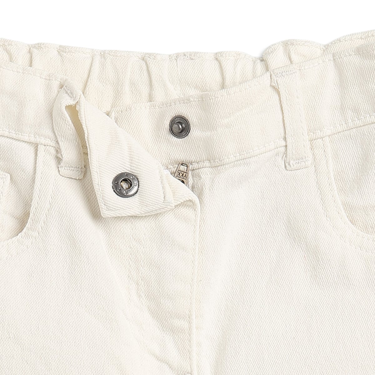Girls Off White Denim Jeans Regular Fit Casual Kids Jeans