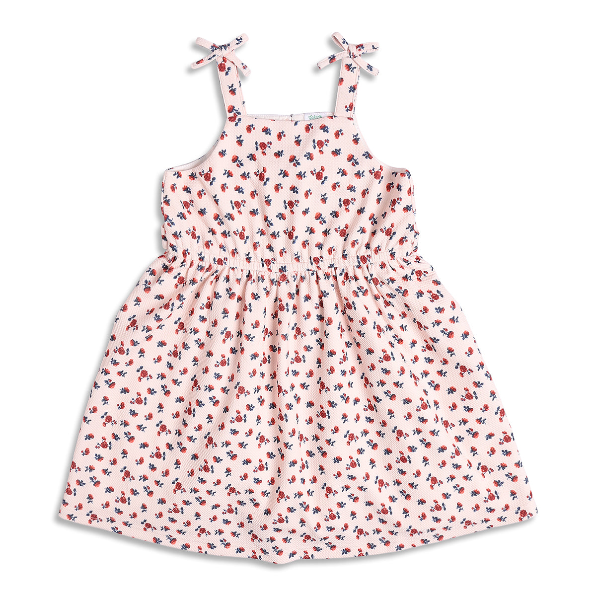 Baby Girls Floral Print Sleeveless Dress, Pink