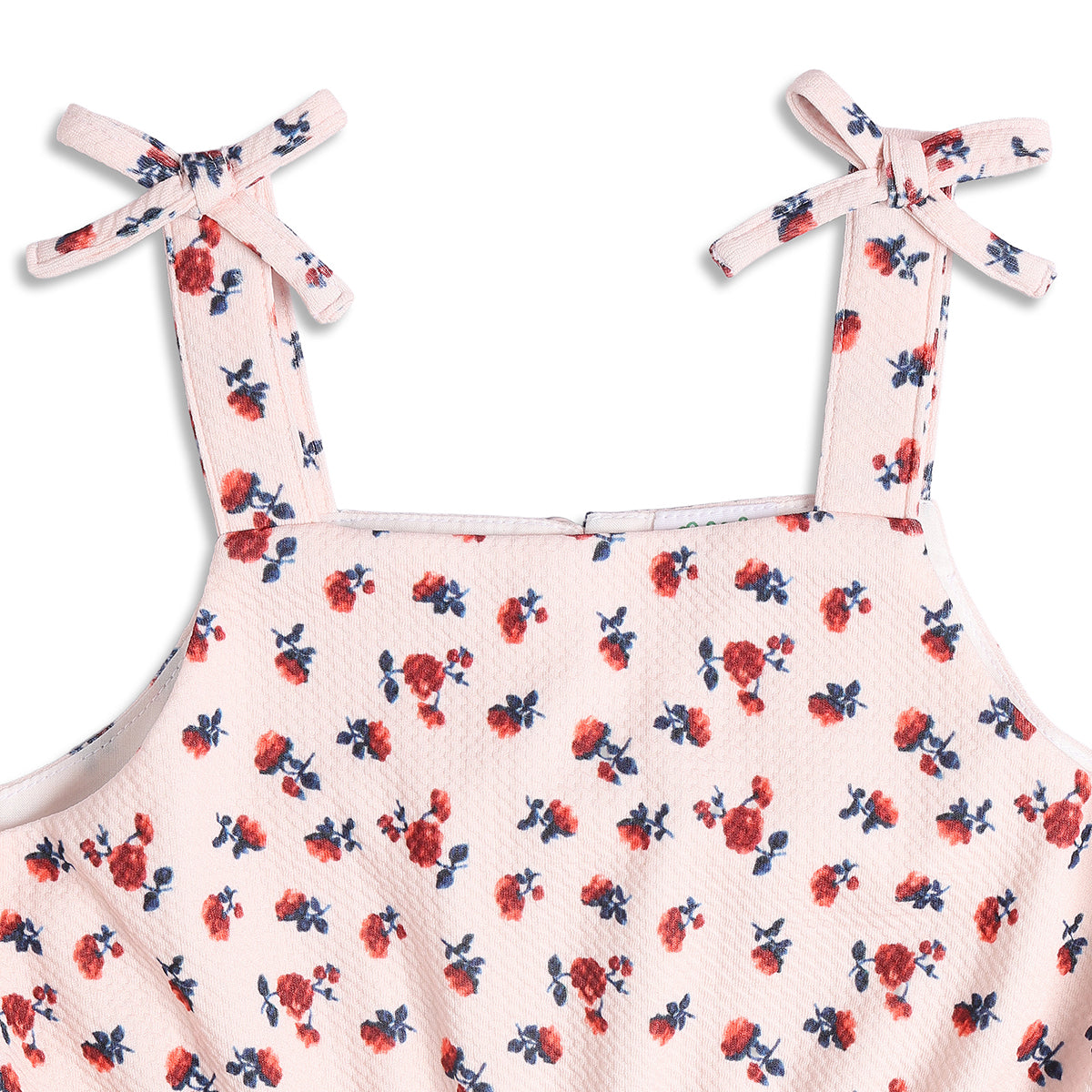 Baby Girls Floral Print Sleeveless Dress, Pink