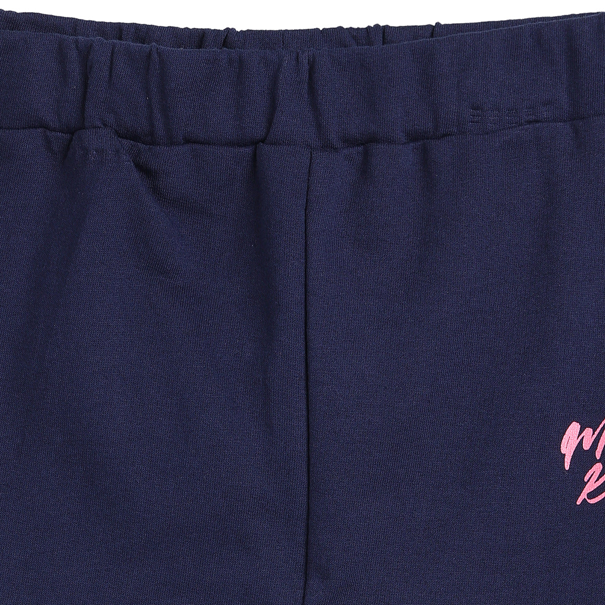 Girls Navy Cotton Knit Leggings Regular Fit Casual Bottom