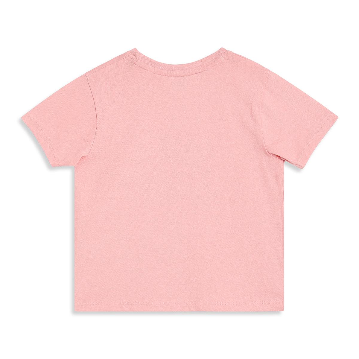 Baby Girls Pink Cotton Printed T-Shirt Regular Fit Casual Wear