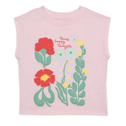 Baby Girls Floral Embroidered Top, Pink