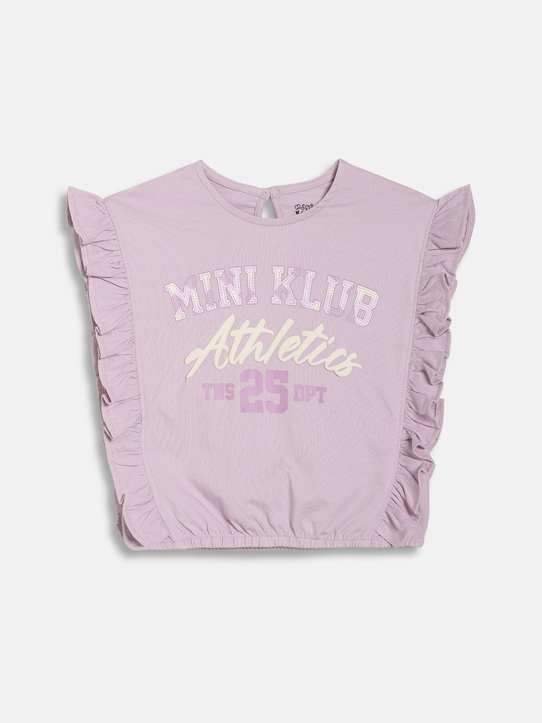 Kids Girls Typography Print Top, Light Pink