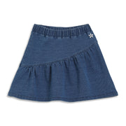 Girls Solid Skirt, Blue