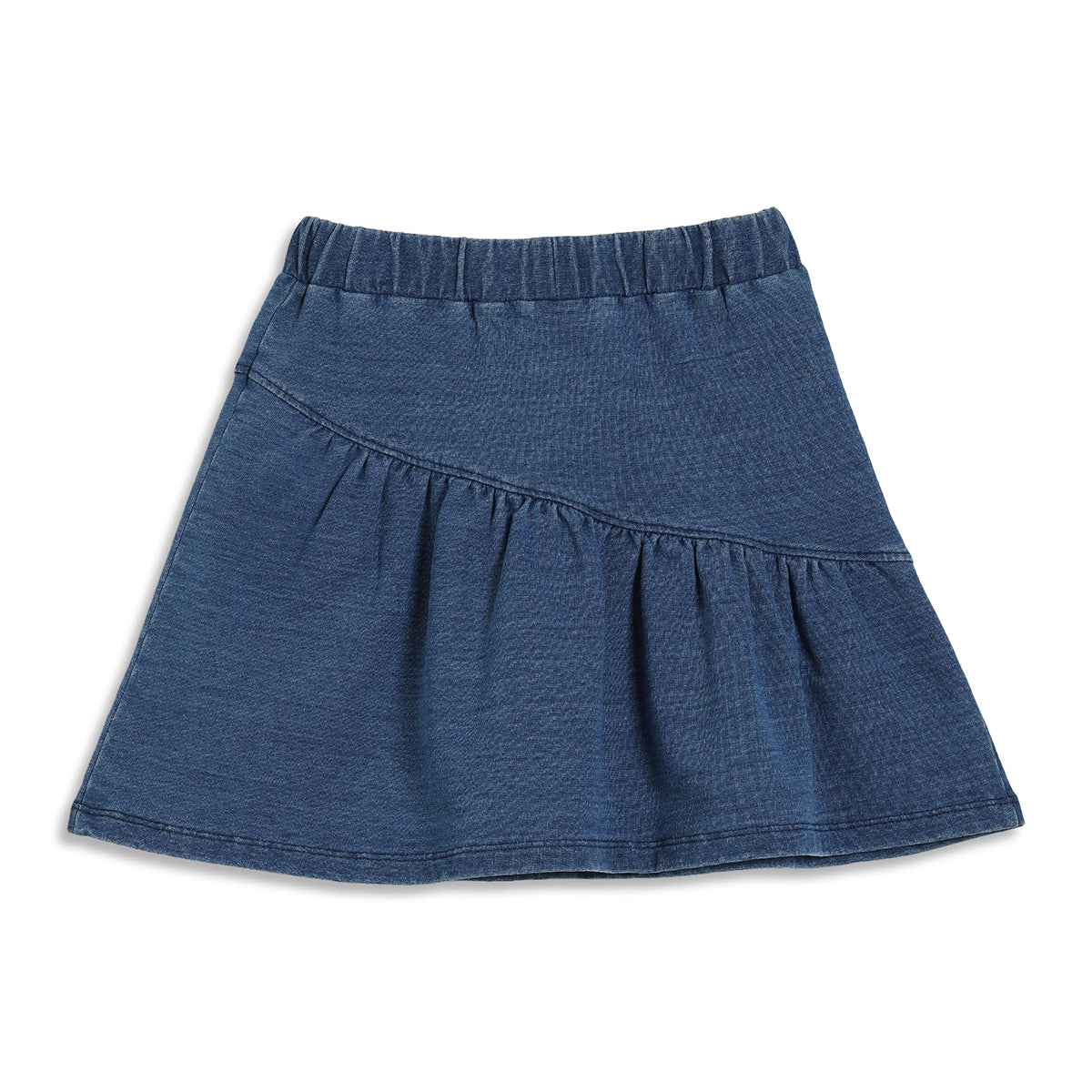 Girls Solid Skirt, Blue