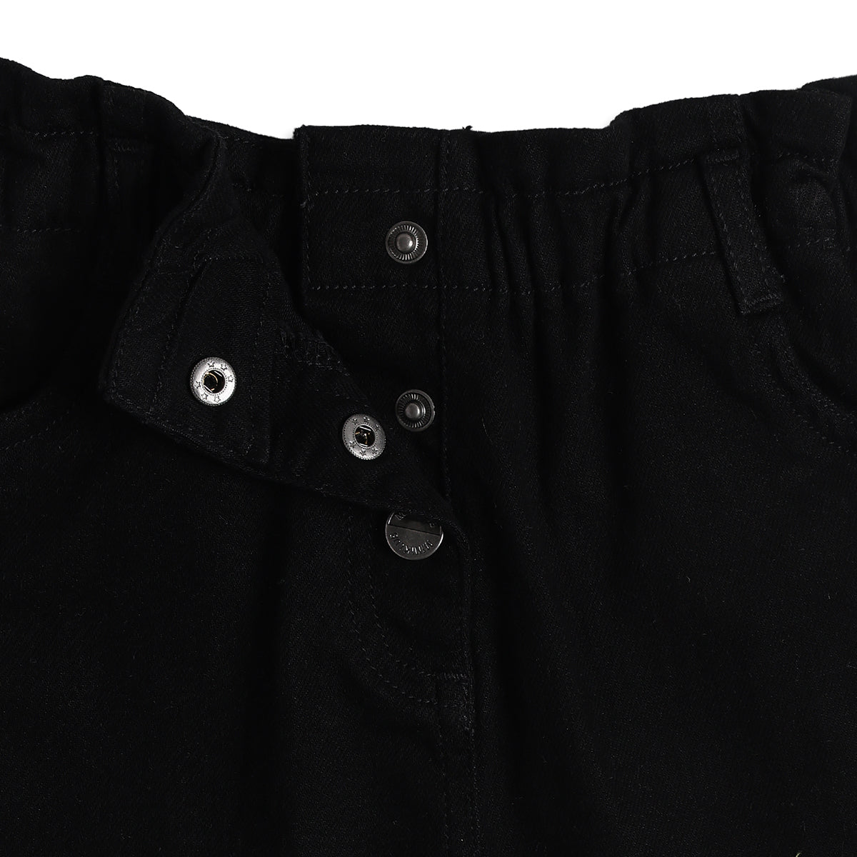 Baby Girls Black Denim Shorts Regular Fit Casual Kids Shorts