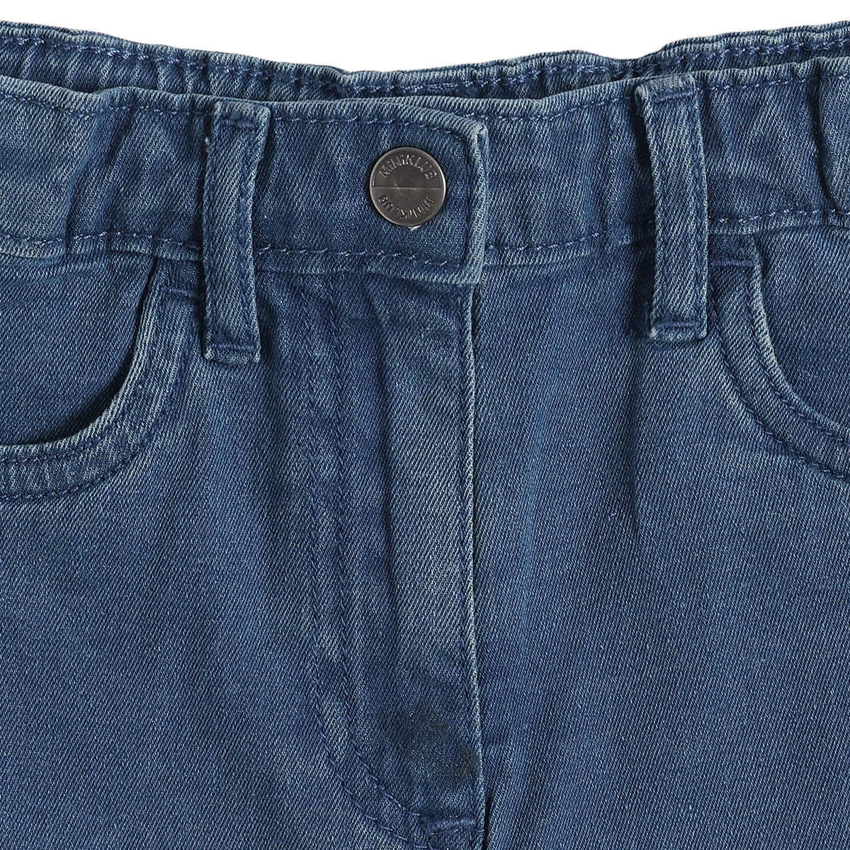 Baby Girls Blue Denim Shorts Regular Fit Casual Kids Shorts
