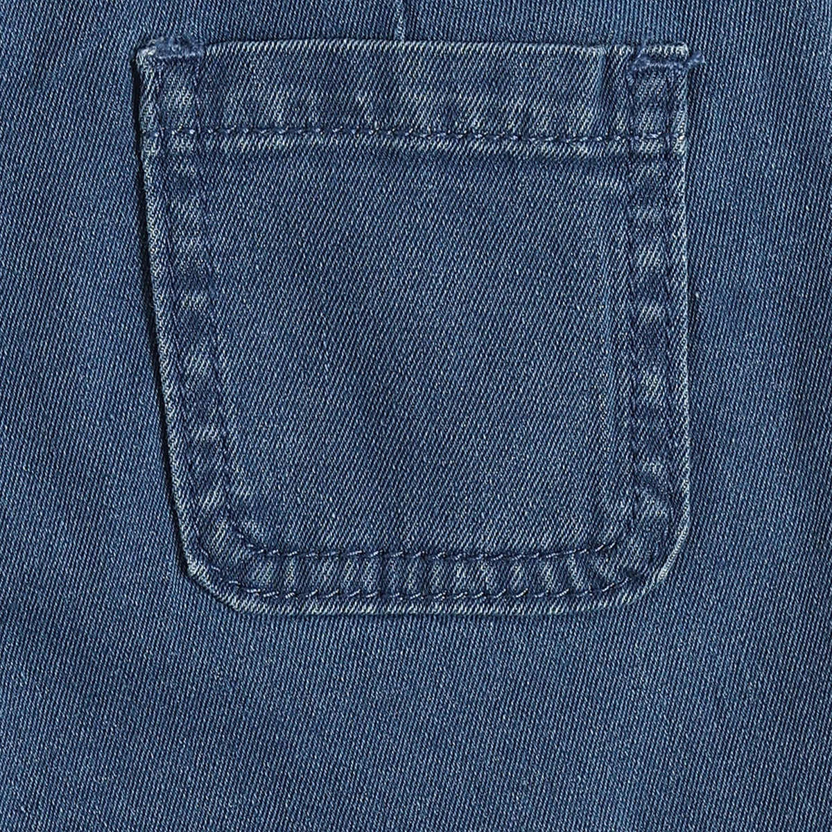 Baby Girls Blue Denim Shorts Regular Fit Casual Kids Shorts