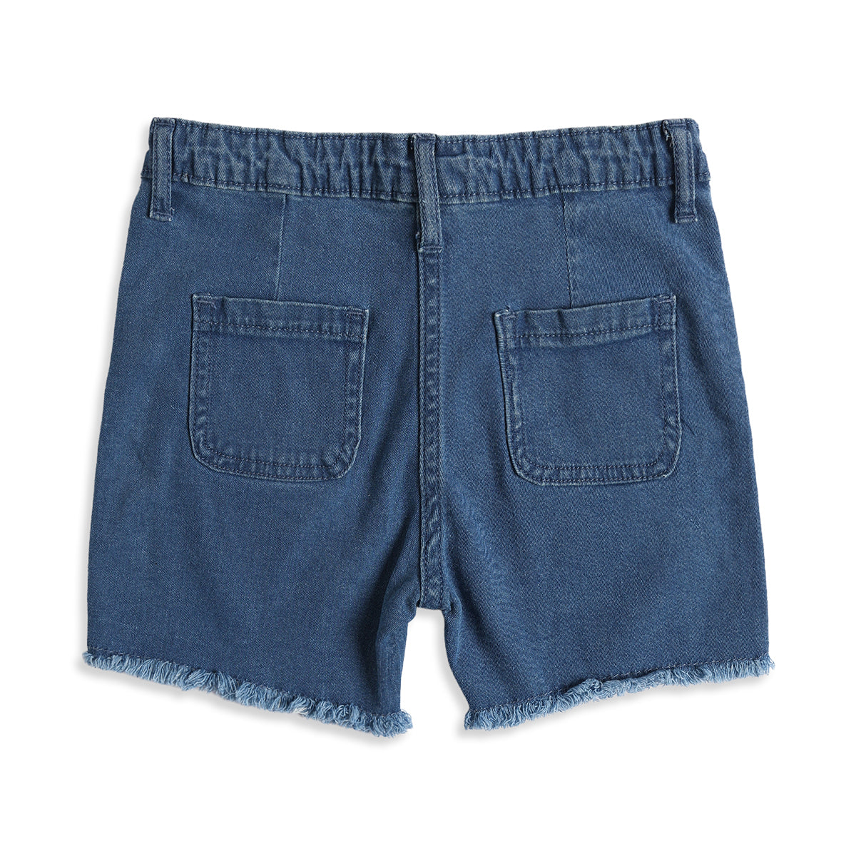 Baby Girls Blue Denim Shorts Regular Fit Casual Summer Shorts