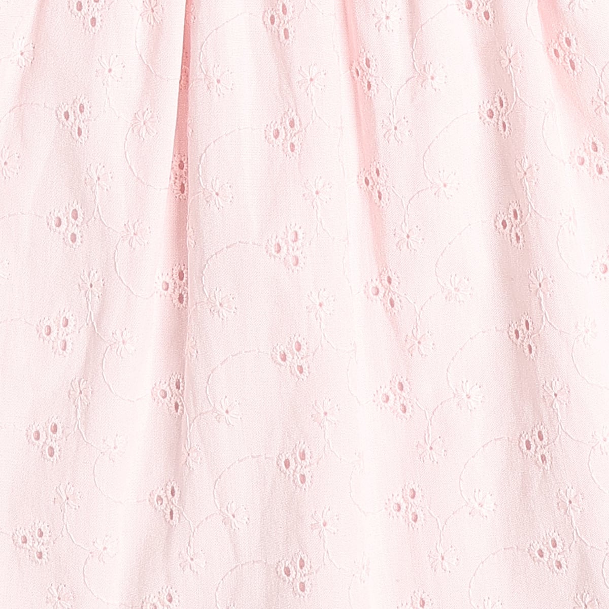 Baby Girls Embroidered Woven Top, Pink