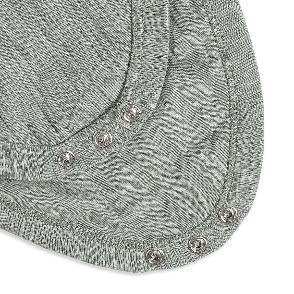 Baby Boys Sage Green & Beige Printed Cotton Bodysuit Pack of 2 Regular Fit Casual Bodysuits