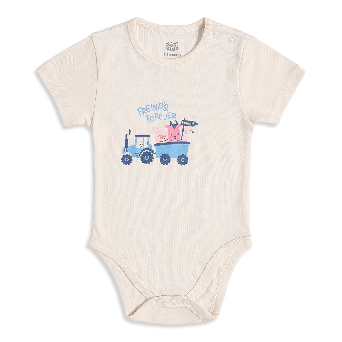 Baby Boys Black & Beige Printed Cotton Bodysuit Pack of 2 Regular Fit Casual Bodysuits