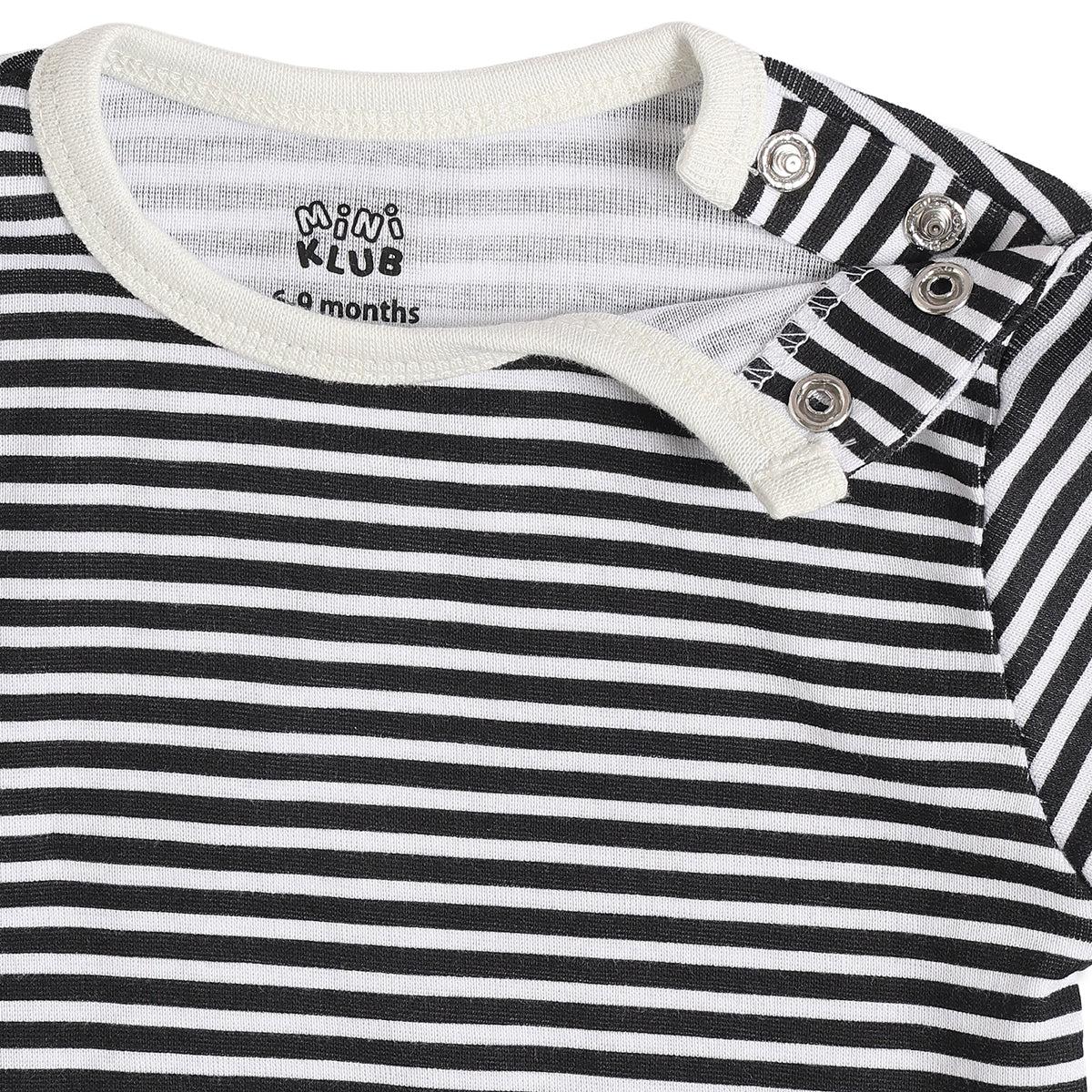 Baby Boys Black & Beige Printed Cotton Bodysuit Pack of 2 Regular Fit Casual Bodysuits