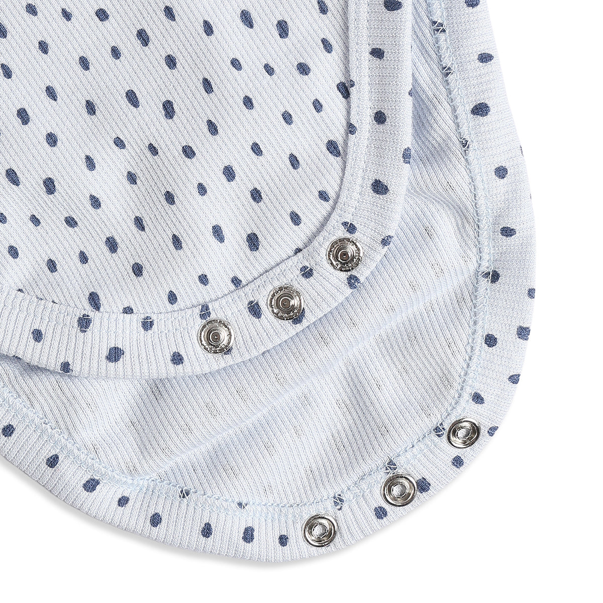 Baby Boys Blue & Beige Cotton Printed Pack of 2 Bodysuits