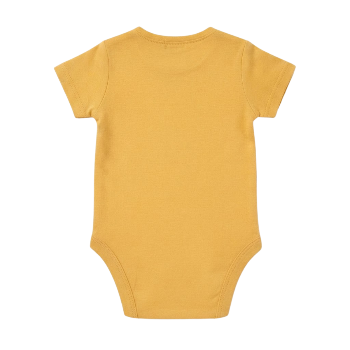 Baby Boys Mustard Yellow Cotton Cowboy Graphic Bodysuit Regular Fit Casual Wear