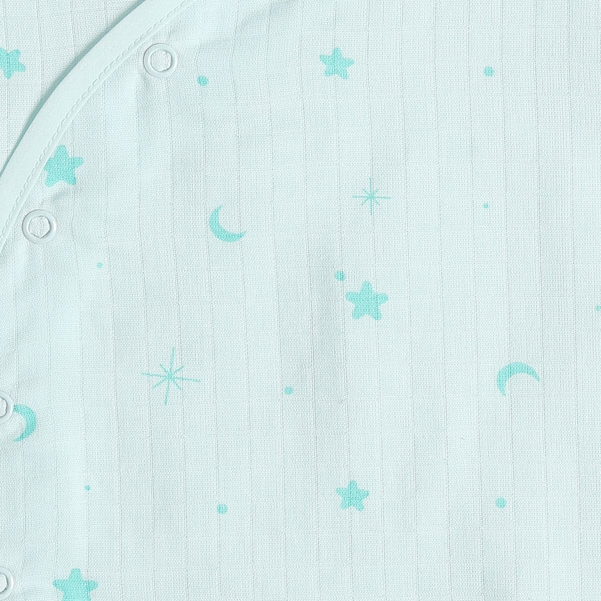 Baby Boys Pack of 2 Printed Front Open Vest Regular Fit - Mint Green & Beige