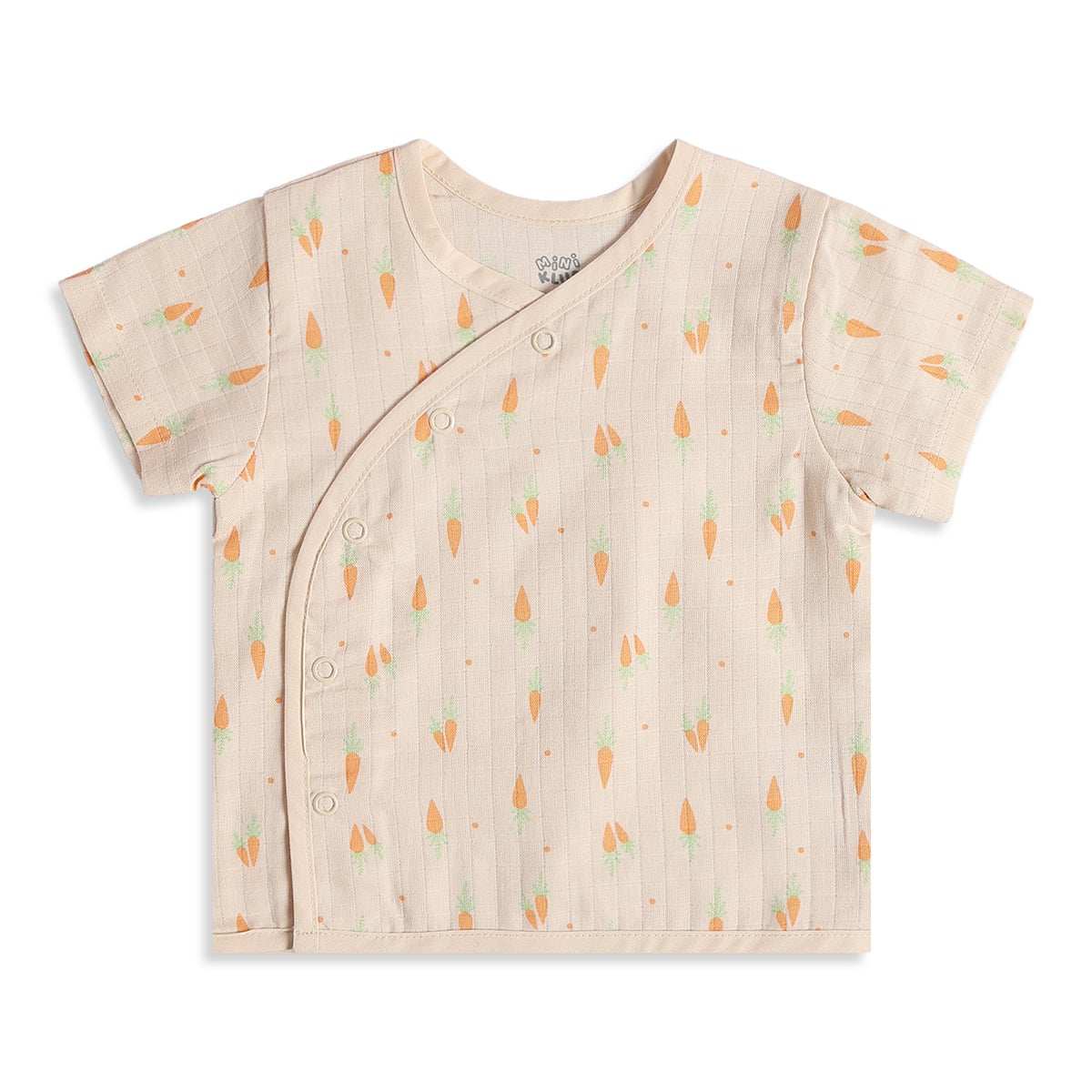 Baby Boys Pack of 2 Printed Front Open Vest Regular Fit - Mint Green & Beige