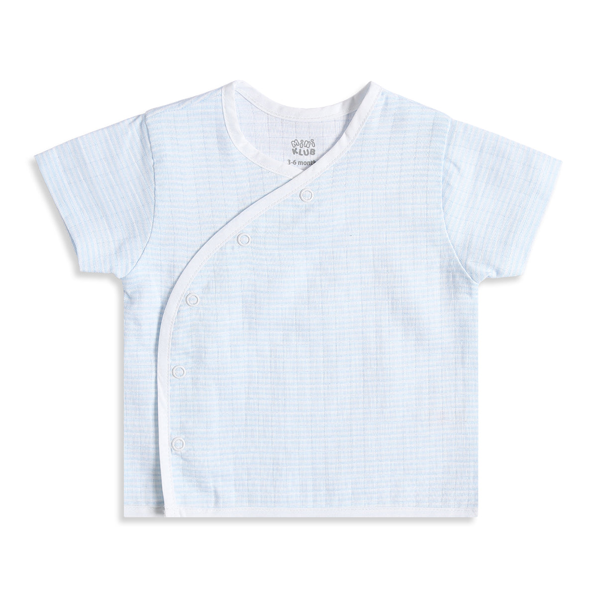 Baby Boys Pack of 2 Front Open Vest Regular Fit - Sky Blue & Yellow