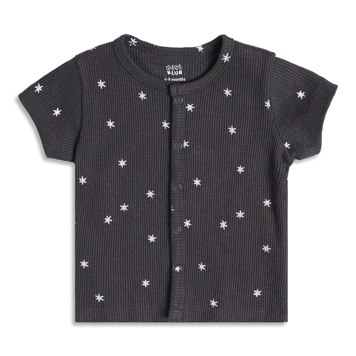 Baby Boys Printed And Text Print Front Open Vests Pack of 2, Green And Black