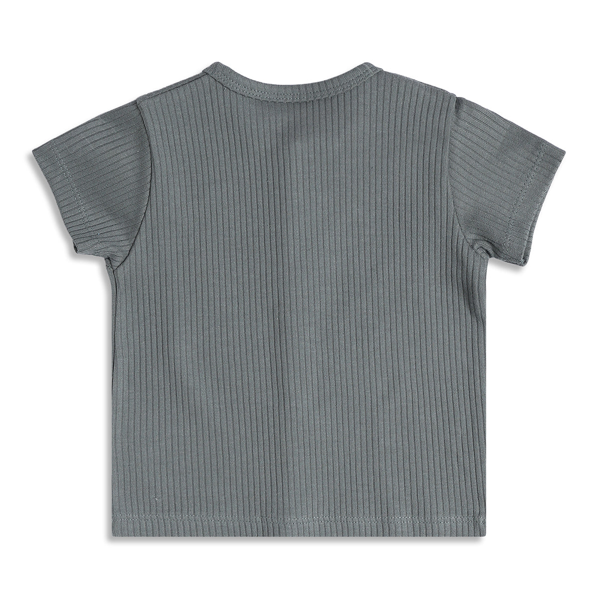 Baby Boys Ribbed Front Open Vests Pack of 2, Blue And Grey