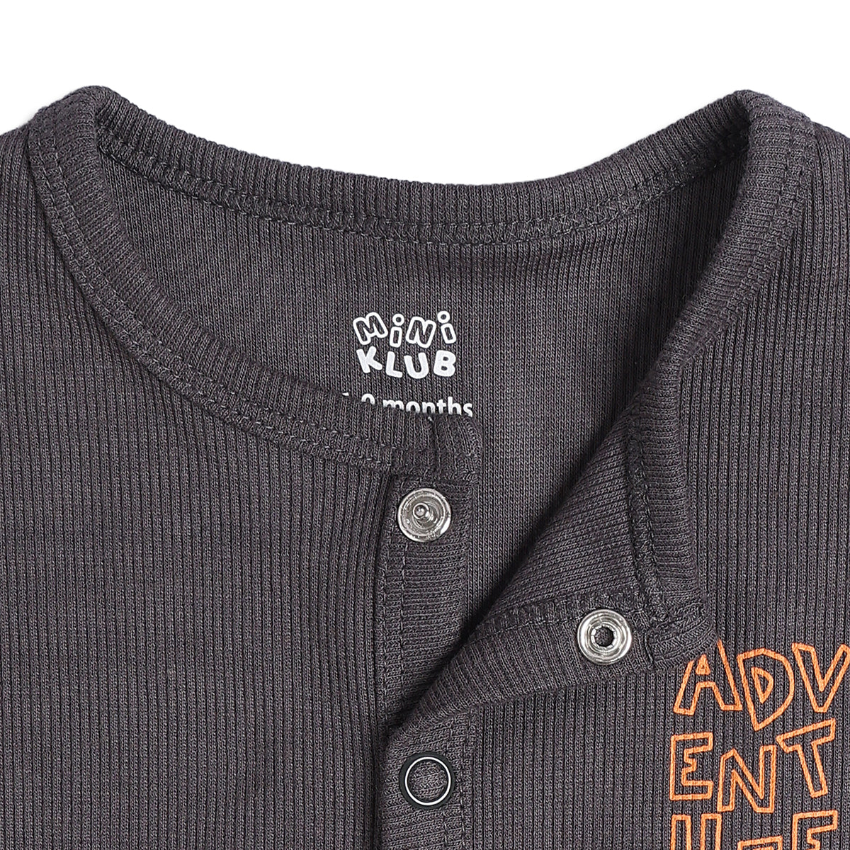 Baby Boys Ribbed Front Open Vests Pack of 2, Grey And Brown