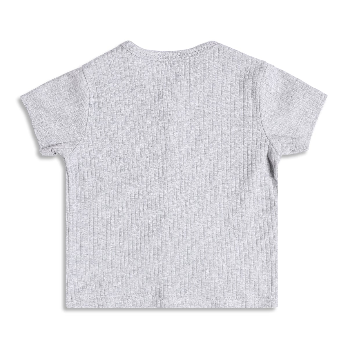 Baby Boys Ribbed Front Open Vests Pack of 2, Grey And Brown