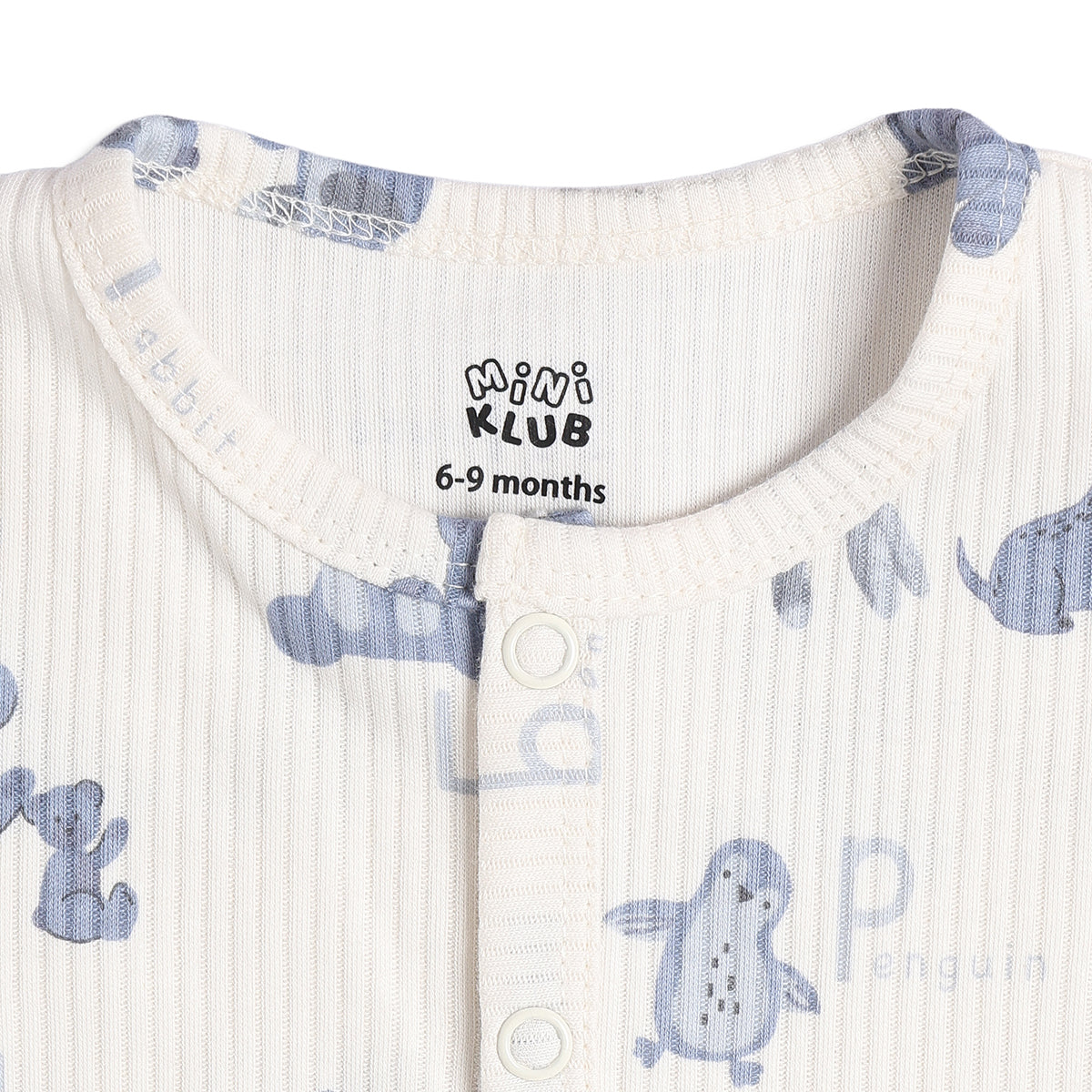 Baby Boys Printed And Text Print Front Open Vests Pack of 2, Blue And White