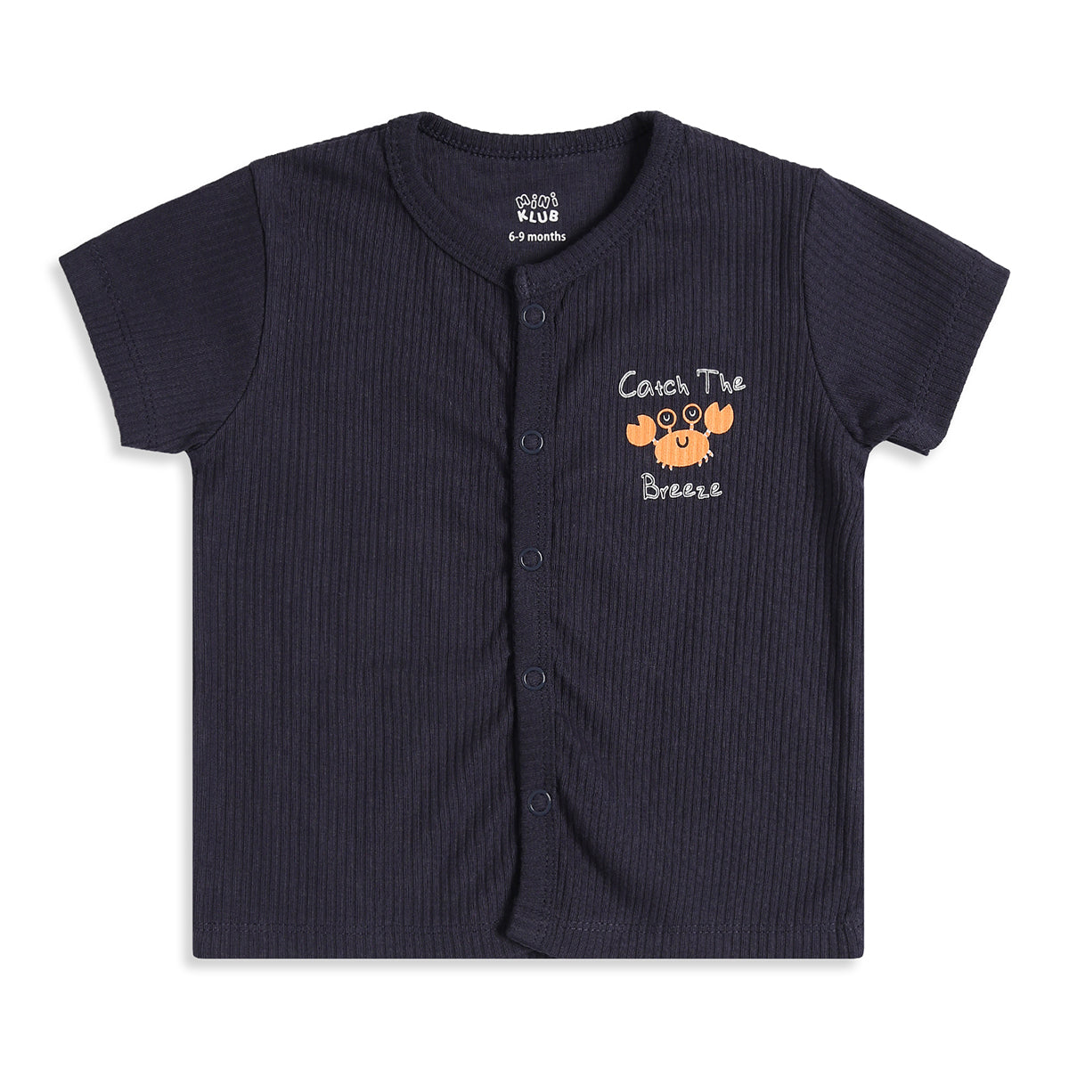 Baby Boys Navy Blue & White Printed Cotton Front Open Vest Pack of 2 Regular Fit Casual Vests