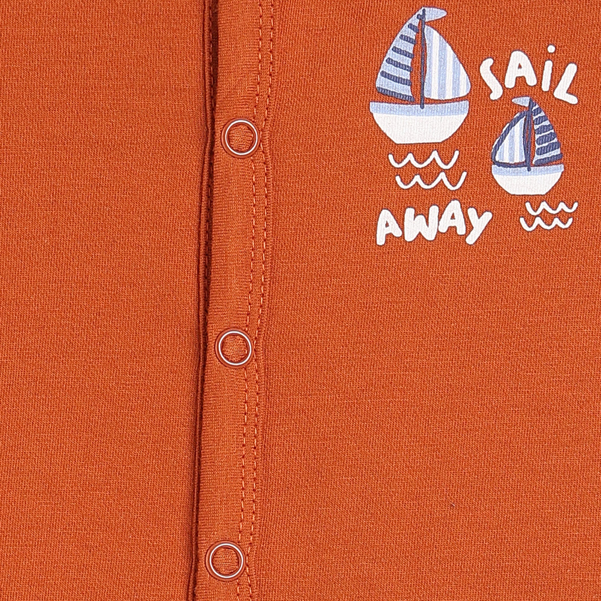 Baby Boys Orange and Yellow Cotton Front Open Vests Pack of 2 Regular Fit Casual Wear