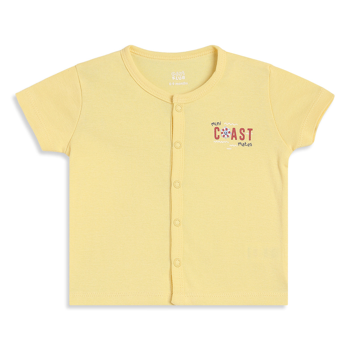 Baby Boys Orange and Yellow Cotton Front Open Vests Pack of 2 Regular Fit Casual Wear