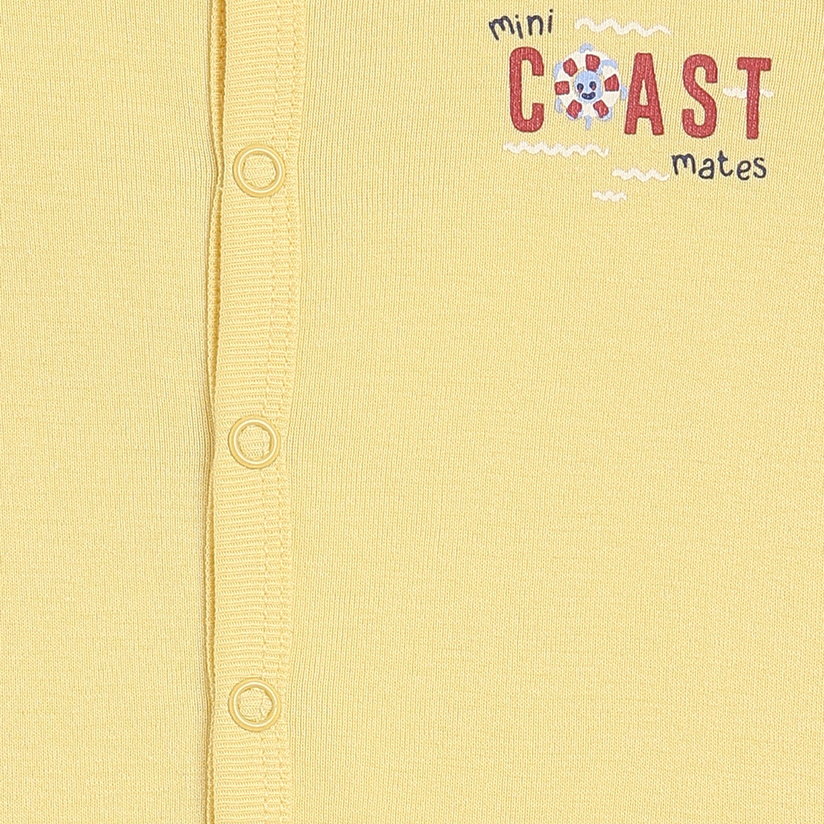 Baby Boys Orange and Yellow Cotton Front Open Vests Pack of 2 Regular Fit Casual Wear