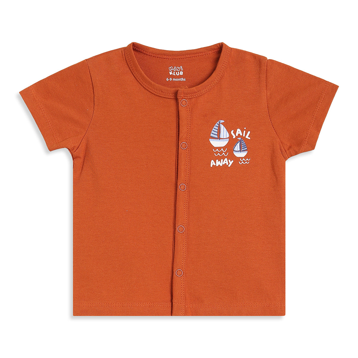 Baby Boys Orange and Yellow Cotton Front Open Vests Pack of 2 Regular Fit Casual Wear