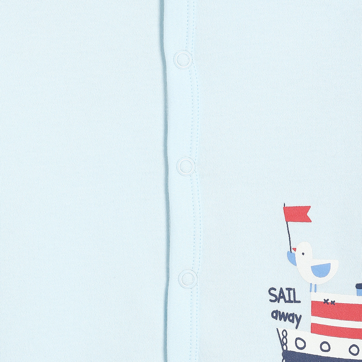 Baby Boys Nautical Print Front Open Vests Pack of 2,  Navy Blue and Light Blue