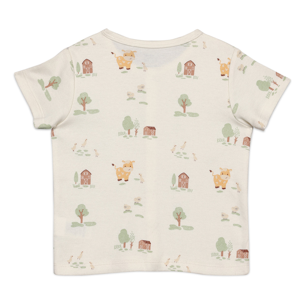 Baby Boys Farm Theme Printed Front Open Vests Pack Of 2, Multicolor