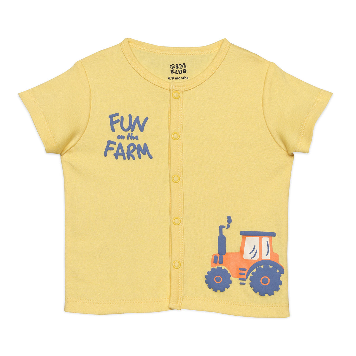 Baby Boys Striped and Text Printed Front Open Vests Pack of 2, Multicolor